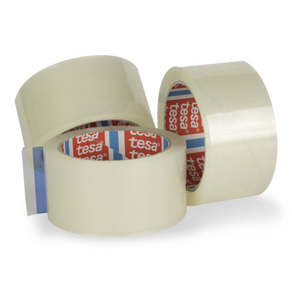 Tesa pökkunarlímband glært.  Hentar vel á léttari kassa, poka o.þ.h. Gert úr PP plasti og hentar því betur til endurvinnslu. Umhverfisvænna.
Getur skilið eftir sig lím, sé límt á húsgögn o.þ.h.  PVC pökkunarlímbandið hentar betur við þess konar aðstæður. Tesa pökkunarlímband